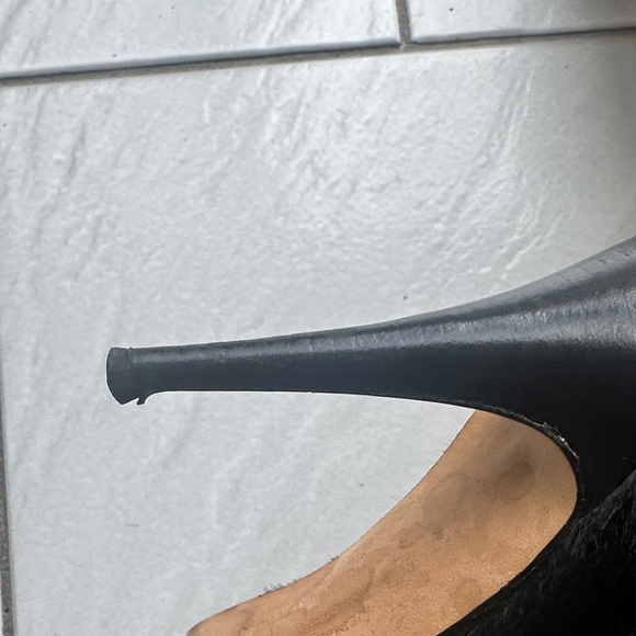 Manolo Blahnik Black Pointed Toe Buckle Stiletto Bootie - Picture 7 of 7